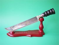 32cm螺纹牛角英吉沙轴承钢小刀